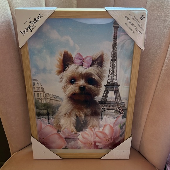 🩷Design district Yorkie framed art - Picture 5 of 6
